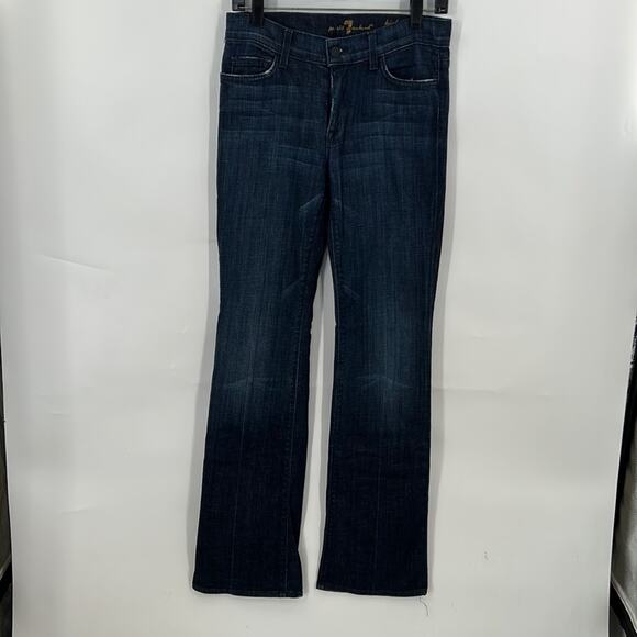 7 For All Mankind Women's Dark Wash High Waist Bootcut Jeans Size 27 - Picture 1 of 16